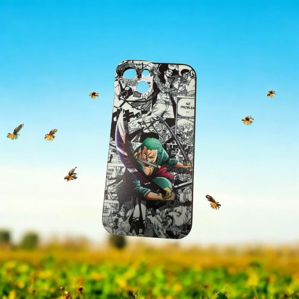 Anime Character Phone Case - Black and Green
